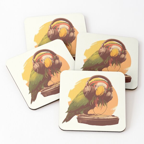 Item preview, Reggae Parrot DJ designed and sold by blackdogshop.