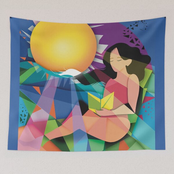 Item preview, Sunday reading designed and sold by MiaNyxArt.