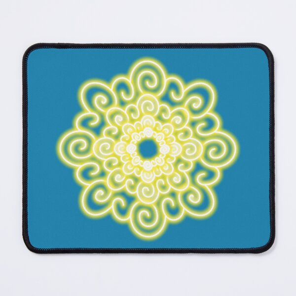 Item preview, Neon effect sun design #3 blue background designed and sold by PEB-creative24.