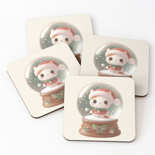 Item preview, The Snow Globe Kittens' Christmas Party designed and sold by nocturnastore.