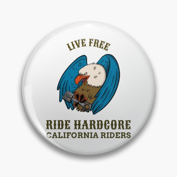 Item preview, LIVE FREE RIDE HARDCORE CALIFORNIA RIDERS T-SHIRT designed and sold by PurifiedART.