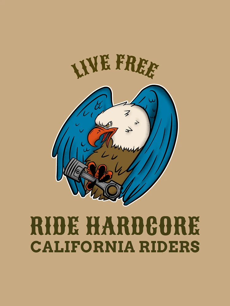Thumbnail 6 von 6, Premium Oversized Pullover, LIVE FREE RIDE HARDCORE CALIFORNIA RIDERS T-SHIRT designt und verkauft von PurifiedART.