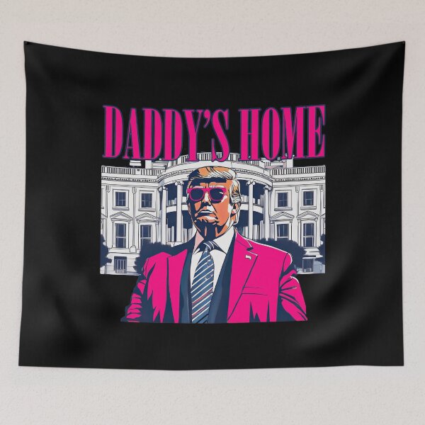 Item preview, Daddy's Home Funny Trump at White House designed and sold by American-Proud.