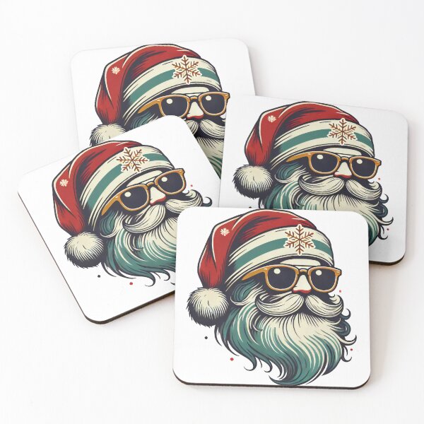 Item preview, Santa with Sunglasses Cool Vintage Look designed and sold by lubushop1.