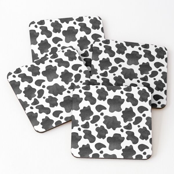 Item preview, Black and White Cow Spots Pattern designed and sold by ChaosDesigns876.