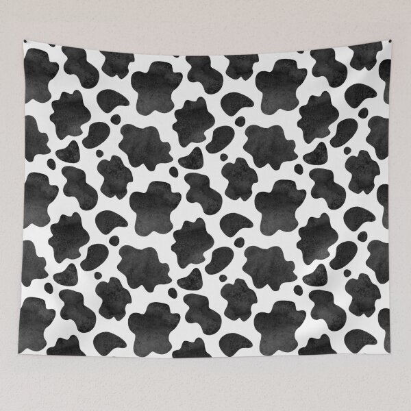 Item preview, Black and White Cow Spots Pattern designed and sold by ChaosDesigns876.
