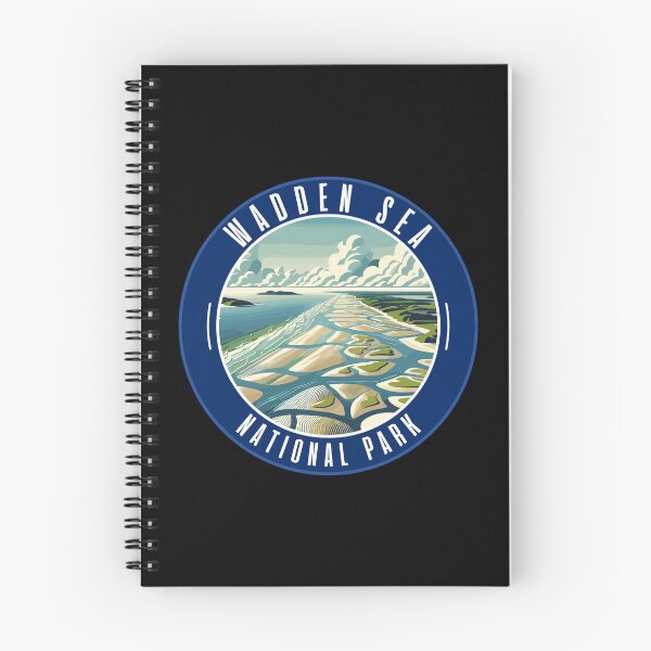 Item preview, Retro Wadden Sea National Park Art Print designed and sold by MaateoDesign.