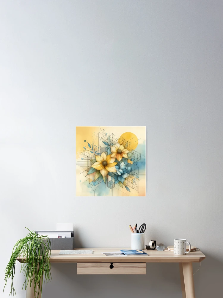 Thumbnail 2 of 3, Poster, Pastel Abstract Floral  designed and sold by GraphicsClub.
