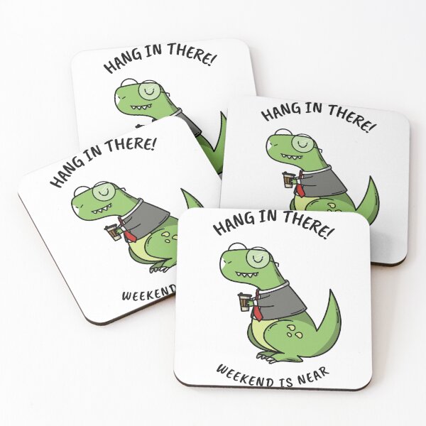 Item preview, HANG IN THERE! WEEKEND IS NEAR T-SHIRT designed and sold by PurifiedART.