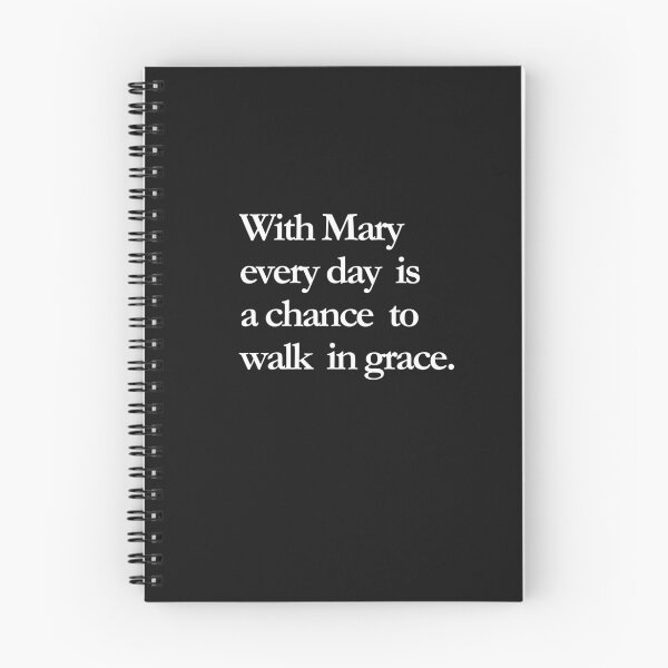 Item preview, With Mary, every day is a chance to walk in grace designed and sold by ComeToKnowMary.