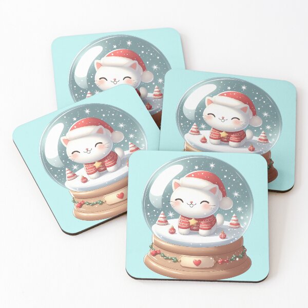 Item preview, The Snow Globe Kitten's Christmas Dream designed and sold by nocturnastore.