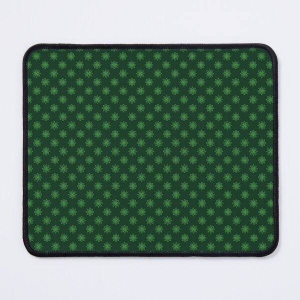 Item preview, Pattern of green snowflakes "Inspiration" on a dark green background designed and sold by Cherevan.