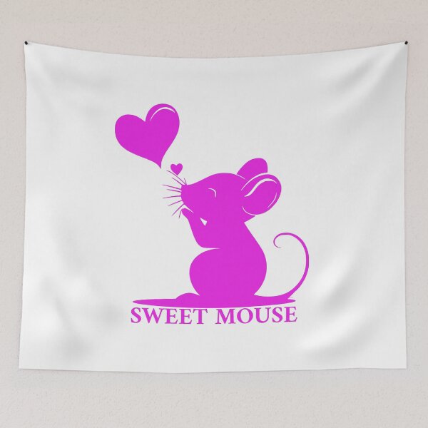 Item preview, sweet mouse with hearts "SWEET MOUSE" designed and sold by GabbyKI261.