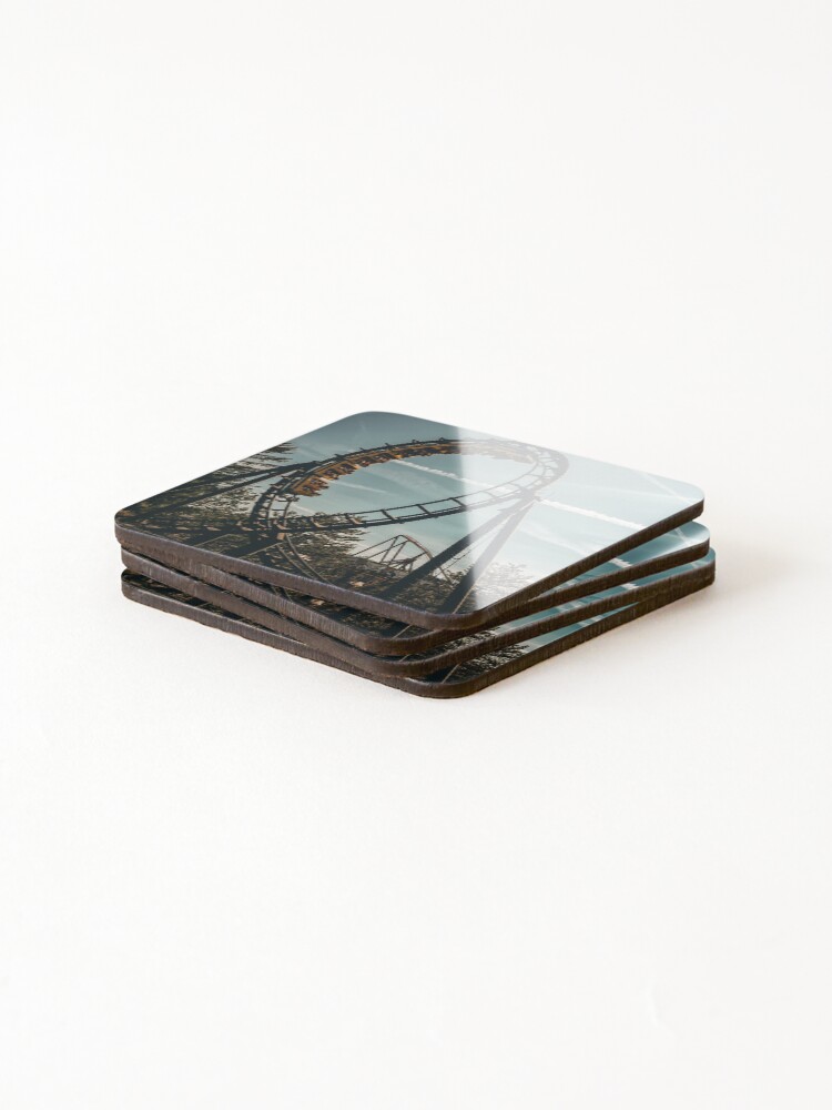 Thumbnail 4 of 5, Coasters (Set of 4), Straight Through the Loop designed and sold by RollingRC.