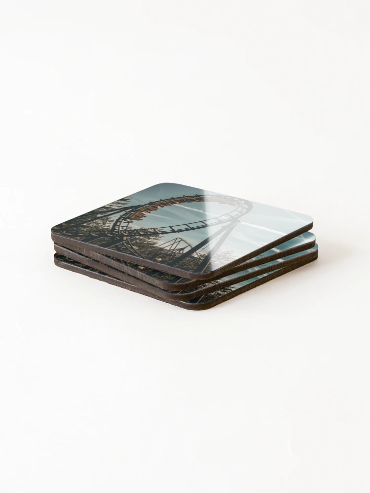 Thumbnail 4 of 5, Coasters (Set of 4), Straight Through the Loop designed and sold by RollingRC.