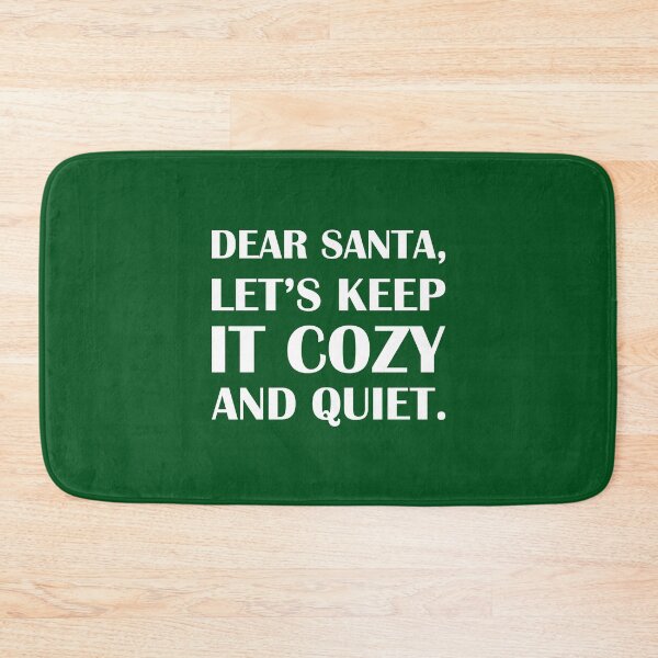 Item preview, Dear Santa, Let’s Keep It Cozy and Quiet: Green Edition / Introvert Joke Funny T-Shirt Label designed and sold by introvertvibes.