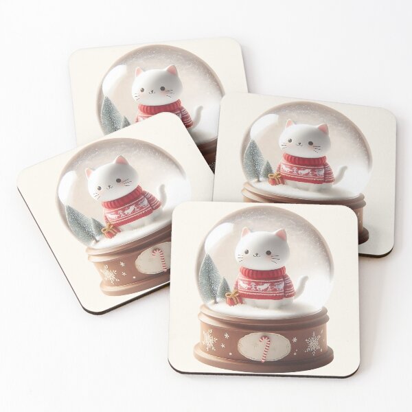 Item preview, The Perfect Christmas Present: A Snow Globe Kitten designed and sold by nocturnastore.
