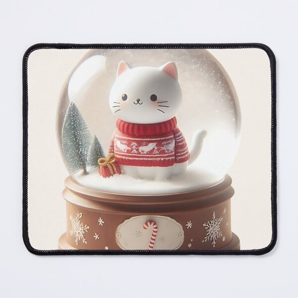 Item preview, The Perfect Christmas Present: A Snow Globe Kitten designed and sold by nocturnastore.