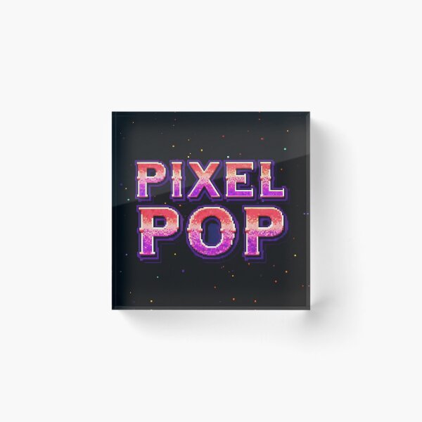 Item preview, retro pixel poster with text designed and sold by Creative88Art.