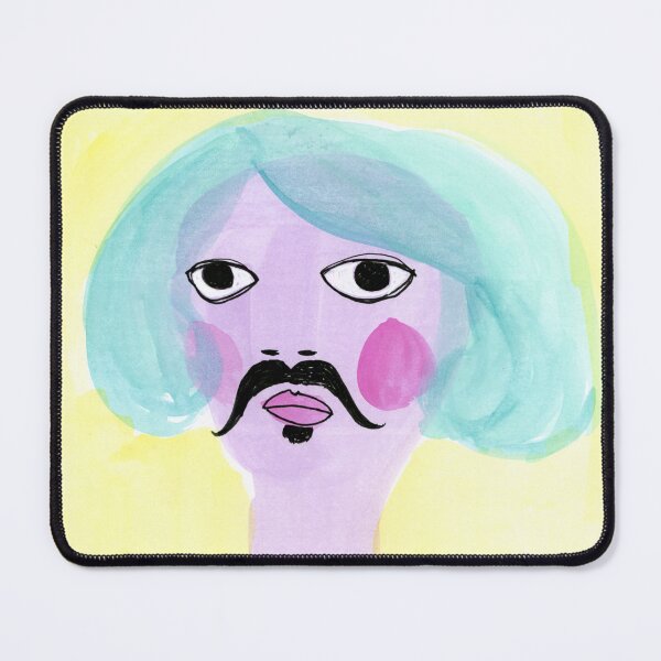 Item preview, Man with moustache and soul patch designed and sold by Lara Rouse.