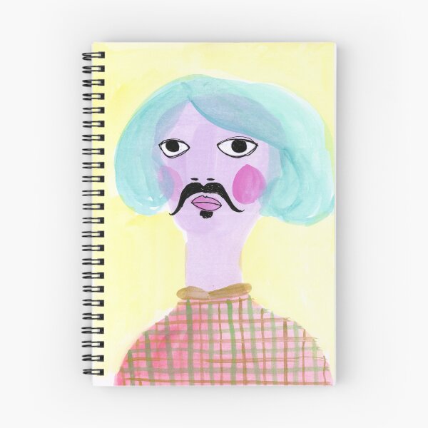 Item preview, Man with moustache and soul patch designed and sold by Lara Rouse.