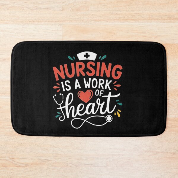 Item preview, Nursing is a Work of Heart - Inspirational Nurse Quote Art designed and sold by love3617.