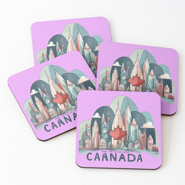 Item preview, OUR VIRTUAI GALLERIES CANADA" Minimalist Watercolor Sticker Design ,  designed and sold by PaintMeWorld.