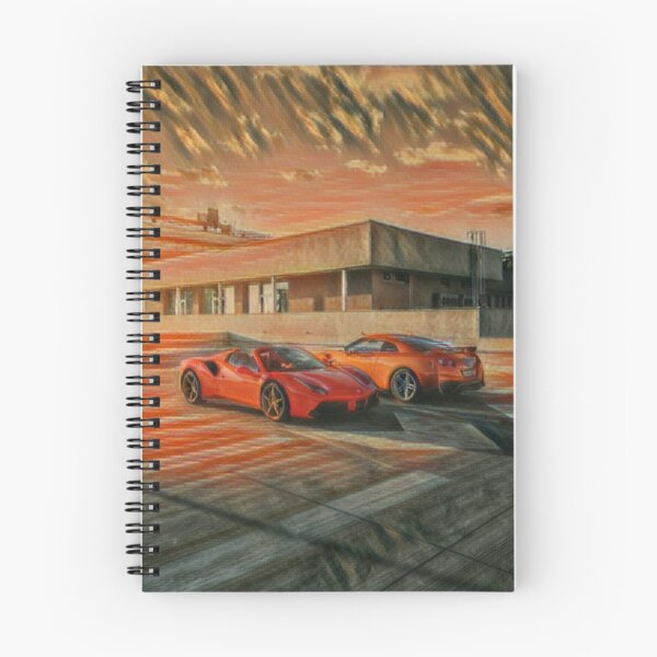 Item preview, Ferrari 488 Spider & Nissan GTR designed and sold by OrangeCars.