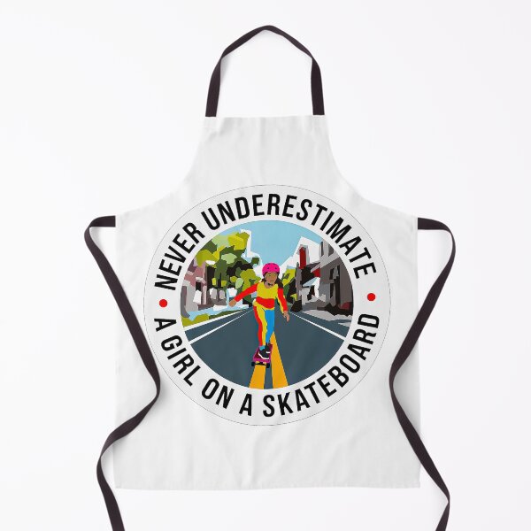 Item preview, Never Underestimate a Girl on a Skateboard designed and sold by Amanda's Factory.