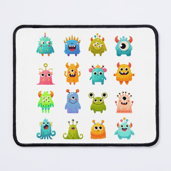 Item preview, Set of 16 Funny Colorful Monsters - Kids Illustration Clipart designed and sold by viktoriaart0303.