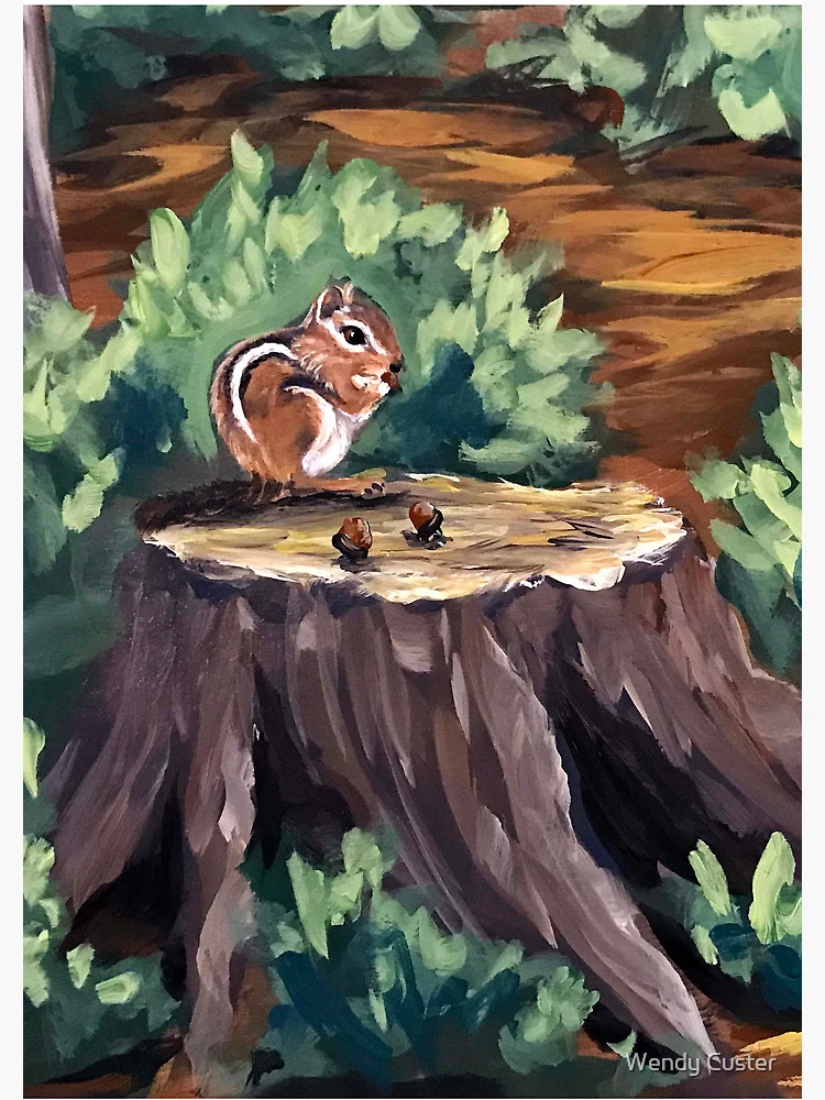 Thumbnail 3 of 3, Journal, Chipmunks designed and sold by Wendy Custer.