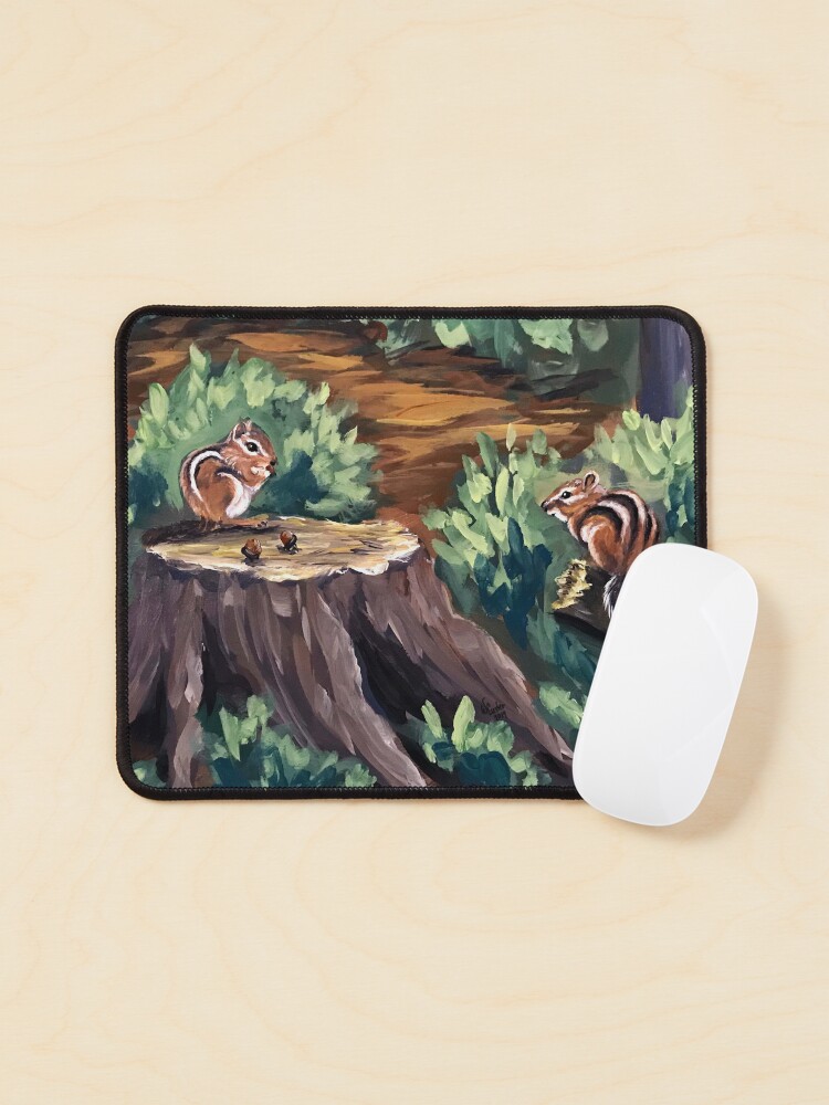 Thumbnail 1 of 5, Mouse Pad, Chipmunks designed and sold by Wendycuster.