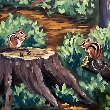 Artwork thumbnail, Chipmunks by Wendy Custer