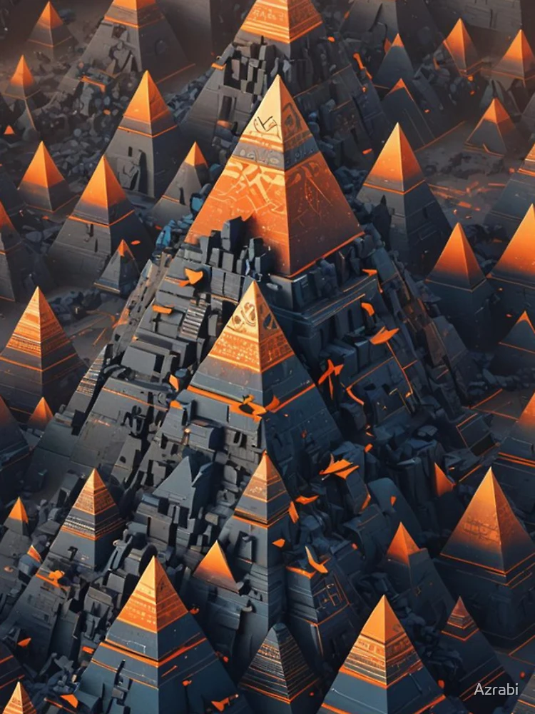 Thumbnail 4 of 4, iPhone Case, Magical Pyramides designed and sold by Azrabi.