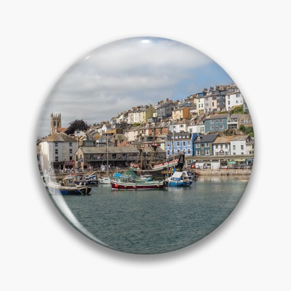 Item preview, Front on view of Brixham Harbour, Devon designed and sold by yackers1.