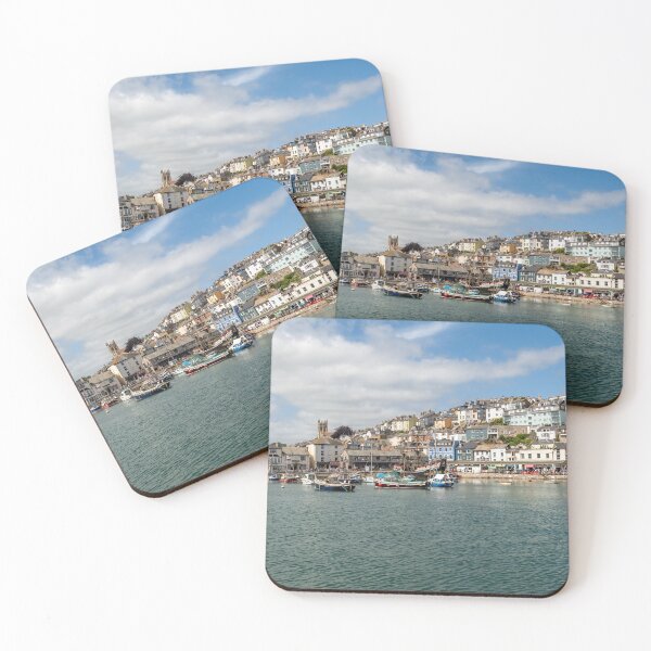 Item preview, Front on view of Brixham Harbour, Devon designed and sold by yackers1.