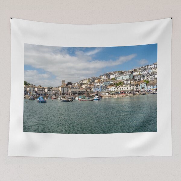 Item preview, Front on view of Brixham Harbour, Devon designed and sold by yackers1.