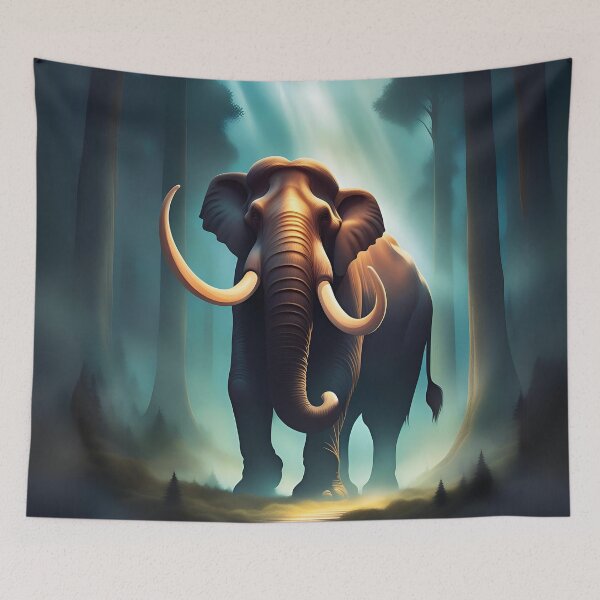 Item preview, Mammoth in a forest designed and sold by Purr95.