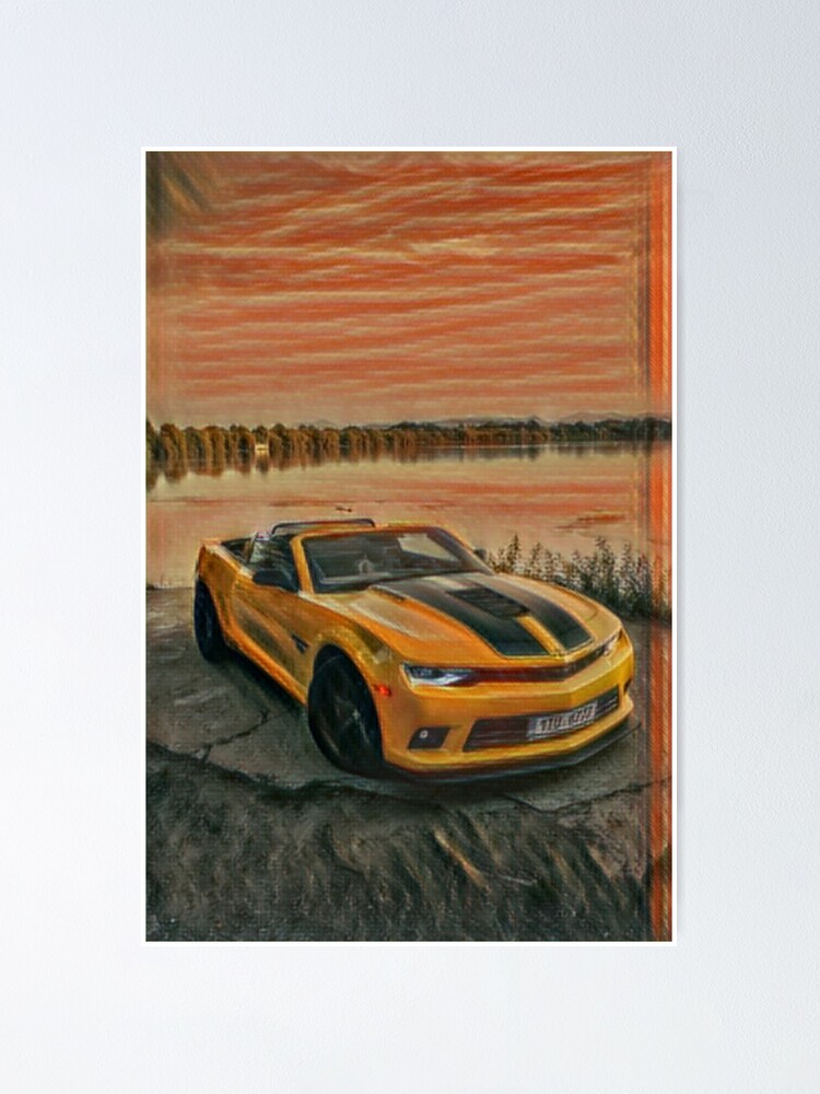 Thumbnail 1 of 3, Poster, Chevrolet Camaro SS designed and sold by OrangeCars.