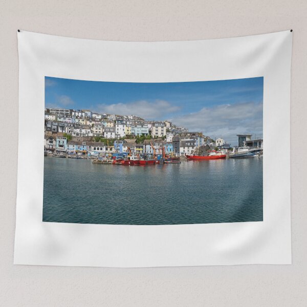 Item preview, Brixham harbour, Devon on a summer day designed and sold by yackers1.