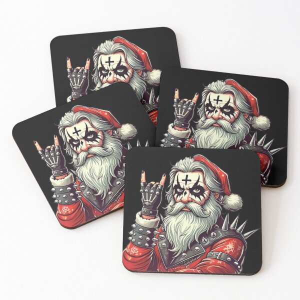 Item preview, Heavy Metal Santa Claus designed and sold by DeesDeesigns.