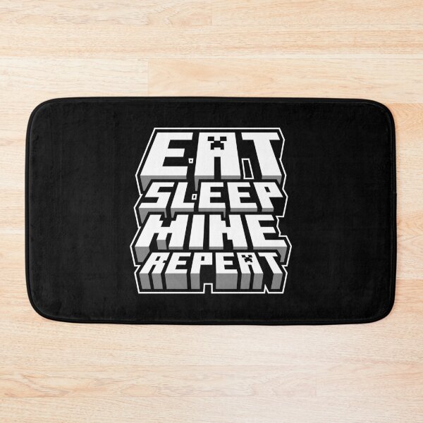 Item preview, Eat Sleep Mine Repeat - Minecraft Gamer Design designed and sold by Kubala Designs.