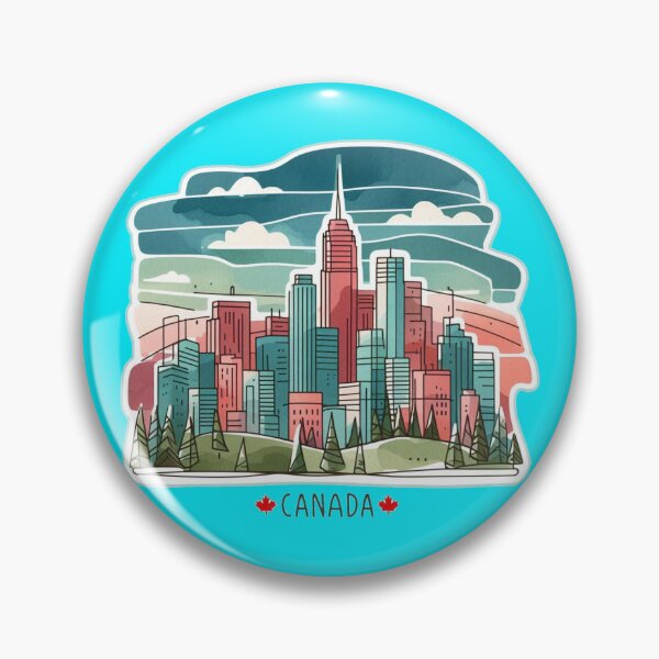 Item preview, OUR VIRTUAI GALLERIES CANADA" Minimalist Watercolor Sticker Design ,  designed and sold by PaintMeWorld.
