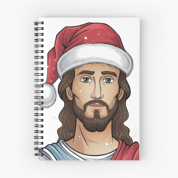 Item preview, Jesús con gorro de Papá Noel designed and sold by FunkyCatDesigns.