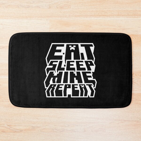 Item preview, Eat Sleep Mine Repeat - Minecraft Gamer Design designed and sold by Kubala Designs.