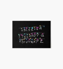 dark alphabet Art Board