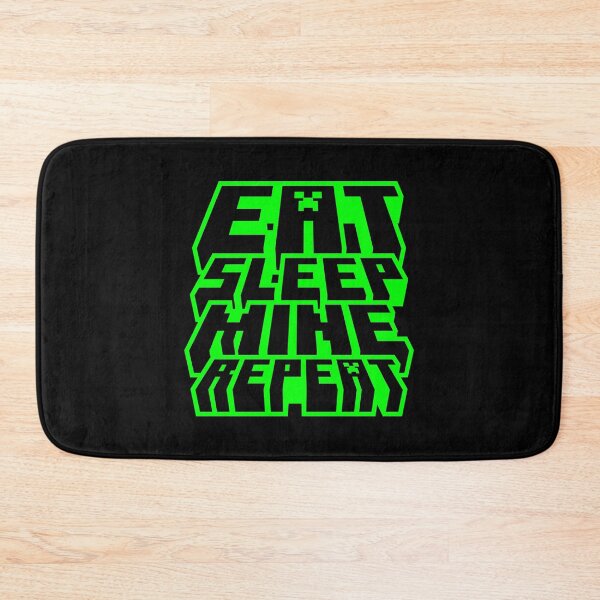 Item preview, Eat Sleep Mine Repeat - Minecraft Gamer Design designed and sold by Kubala Designs.