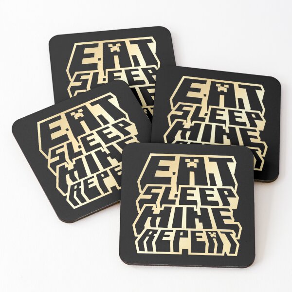 Item preview, Eat Sleep Mine Repeat - Minecraft Gamer Design designed and sold by Kubala Designs.
