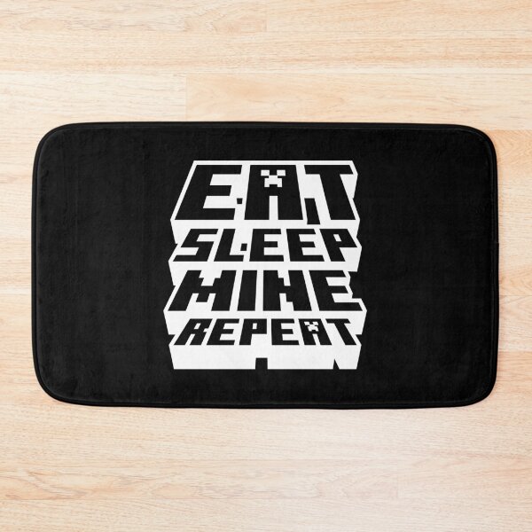 Item preview, Eat Sleep Mine Repeat - Minecraft Gamer Design designed and sold by Kubala Designs.