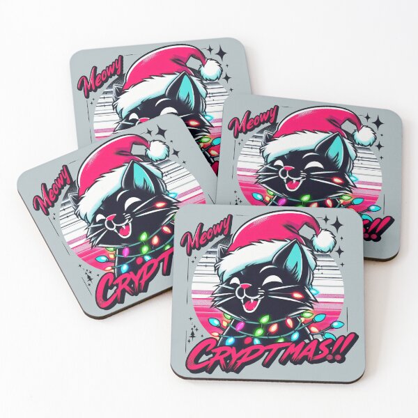 Item preview, Meowy Cryptmas - Black Cat designed and sold by RafaelLima7.